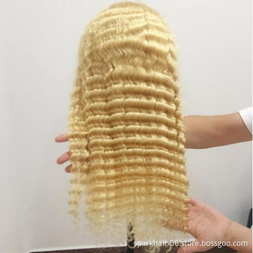 Factory Outlet Chinese Braided Hair 613 Blonde Long Raw Human Hair 13x4 Lace Frontal Wigs Short Cut Bob 4x4 Lace Closure Wig